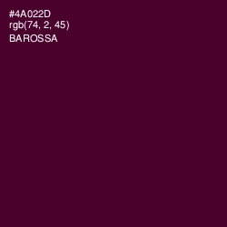 #4A022D - Barossa Color Image