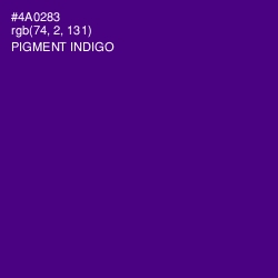 #4A0283 - Pigment Indigo Color Image