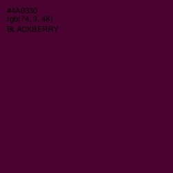 #4A0330 - Blackberry Color Image