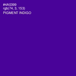 #4A0399 - Pigment Indigo Color Image
