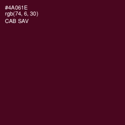 #4A061E - Cab Sav Color Image