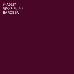 #4A0627 - Barossa Color Image