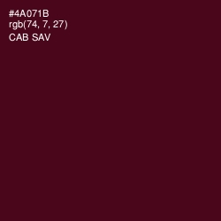 #4A071B - Cab Sav Color Image