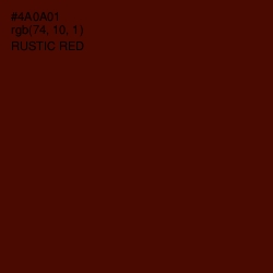 #4A0A01 - Rustic Red Color Image