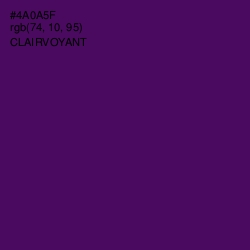 #4A0A5F - Clairvoyant Color Image