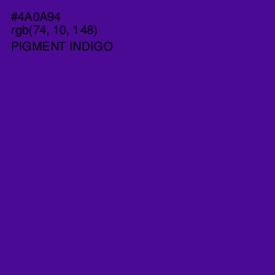 #4A0A94 - Pigment Indigo Color Image