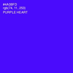 #4A0BFD - Purple Heart Color Image