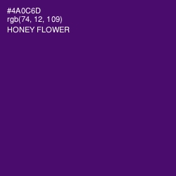 #4A0C6D - Honey Flower Color Image