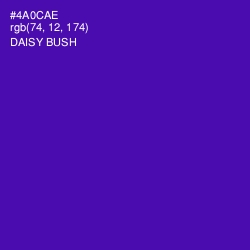 #4A0CAE - Daisy Bush Color Image