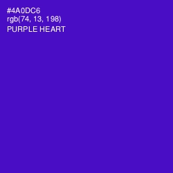 #4A0DC6 - Purple Heart Color Image