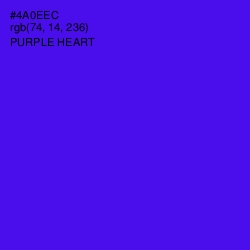 #4A0EEC - Purple Heart Color Image