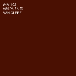 #4A1102 - Van Cleef Color Image