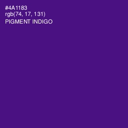#4A1183 - Pigment Indigo Color Image