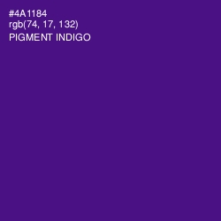 #4A1184 - Pigment Indigo Color Image
