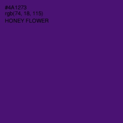 #4A1273 - Honey Flower Color Image