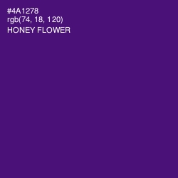 #4A1278 - Honey Flower Color Image