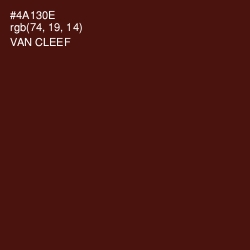 #4A130E - Van Cleef Color Image