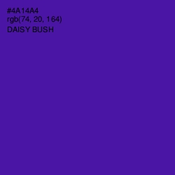 #4A14A4 - Daisy Bush Color Image