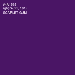 #4A1565 - Scarlet Gum Color Image