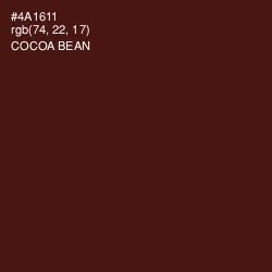 #4A1611 - Cocoa Bean Color Image