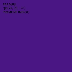 #4A1683 - Pigment Indigo Color Image