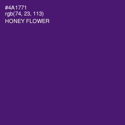 #4A1771 - Honey Flower Color Image