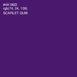 #4A186D - Scarlet Gum Color Image