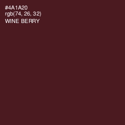 #4A1A20 - Wine Berry Color Image