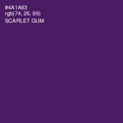 #4A1A63 - Scarlet Gum Color Image