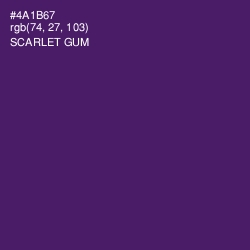 #4A1B67 - Scarlet Gum Color Image