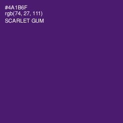#4A1B6F - Scarlet Gum Color Image
