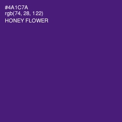 #4A1C7A - Honey Flower Color Image