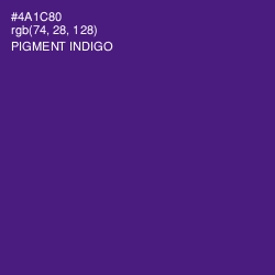 #4A1C80 - Pigment Indigo Color Image