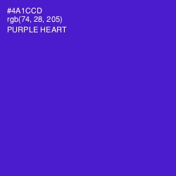 #4A1CCD - Purple Heart Color Image