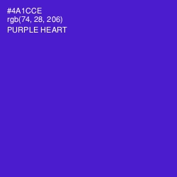 #4A1CCE - Purple Heart Color Image