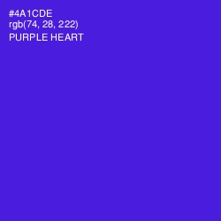 #4A1CDE - Purple Heart Color Image