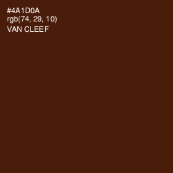 #4A1D0A - Van Cleef Color Image
