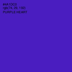 #4A1DC0 - Purple Heart Color Image
