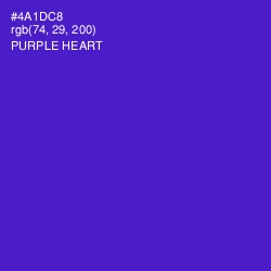 #4A1DC8 - Purple Heart Color Image