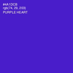 #4A1DCB - Purple Heart Color Image