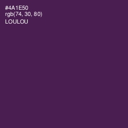 #4A1E50 - Loulou Color Image