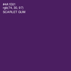 #4A1E61 - Scarlet Gum Color Image