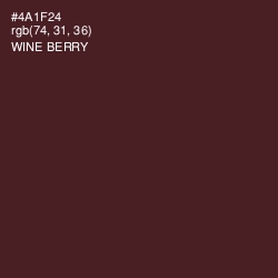 #4A1F24 - Wine Berry Color Image