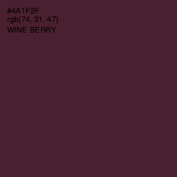 #4A1F2F - Wine Berry Color Image