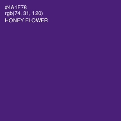 #4A1F78 - Honey Flower Color Image