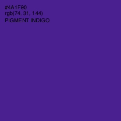 #4A1F90 - Pigment Indigo Color Image