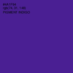 #4A1F94 - Pigment Indigo Color Image