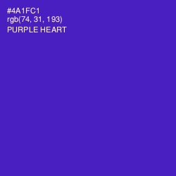 #4A1FC1 - Purple Heart Color Image