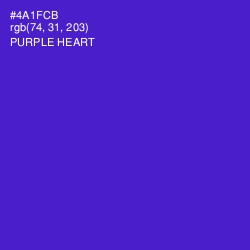 #4A1FCB - Purple Heart Color Image