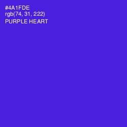 #4A1FDE - Purple Heart Color Image